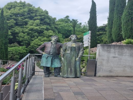 Schloss Trauttmansdorff in Meran-Italien 2025-Bronze Skulpturen_I