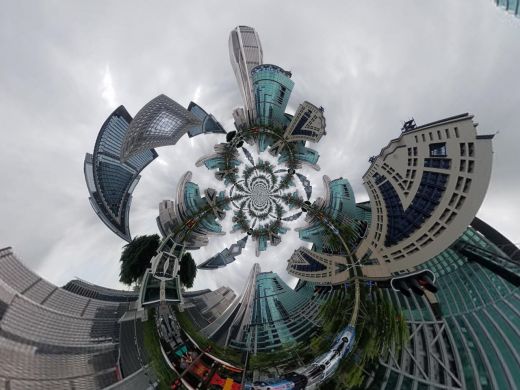 Buildings and Structures  in Shenzhen-China 2025-Polar Invert Images_I