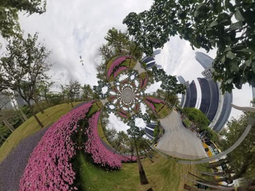 Green Spaces in Shenzhen-China 2025-Polar Invert Images