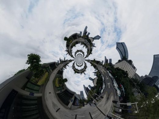 Buildings and Structures  in Shenzhen-China 2025-Polar Invert Images_XI